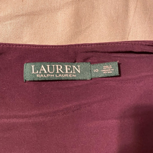Ralph Lauren Plum Dress - Size 10 - Picture 3 of 3